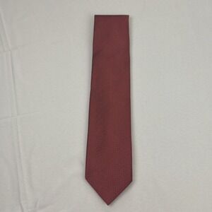 Cremieux Limited Edition Men's Tie 100% Silk Red / Made in Italy /60"x3.5"